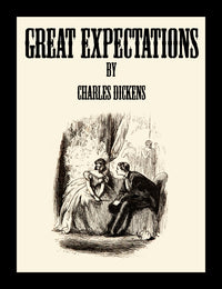Engraved frontispiece from the 1862 edition of Great Expectations by Charles Dickens, poster print