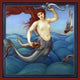 Mermaid Rising Above the Waves Art Print by Edward Coley Burne-Jones