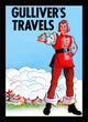 Gulliver's Travels cartoon poster print by Max Fleischer, showcasing whimsical illustrations.