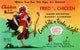 Golfing Chicken Vintage Poster Print promoting Chicken in the Rough restaurant by Beverly Osborne.