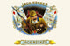 Jack Necker Bird Hunting Cigar Label Poster Print featuring a hunter with shotgun and playing cards.