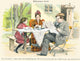 Cartoon Breakfast in Germany Poster Print by Willkommer Grund, colorful kitchen art.