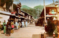Japanese Sailors on a Nagasaki Street 1891 Poster Print showcasing historical Japanese culture.