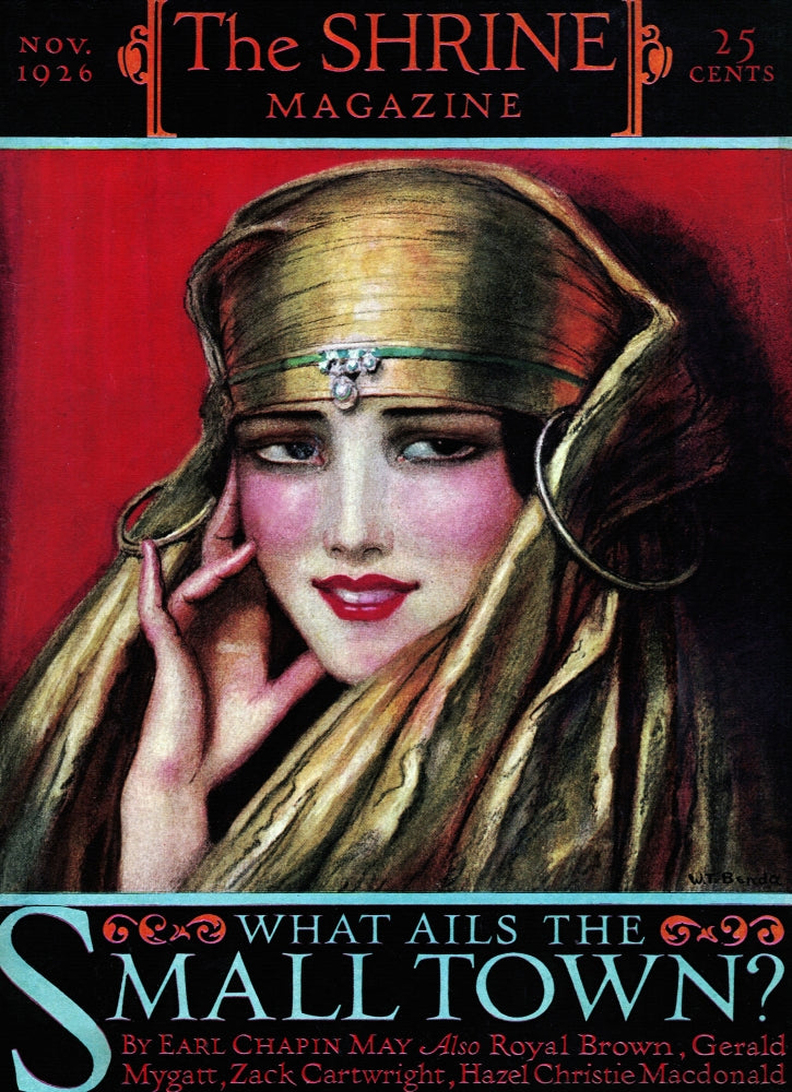 The Shrine Magazine November 1926 Poster Print featuring vintage design.