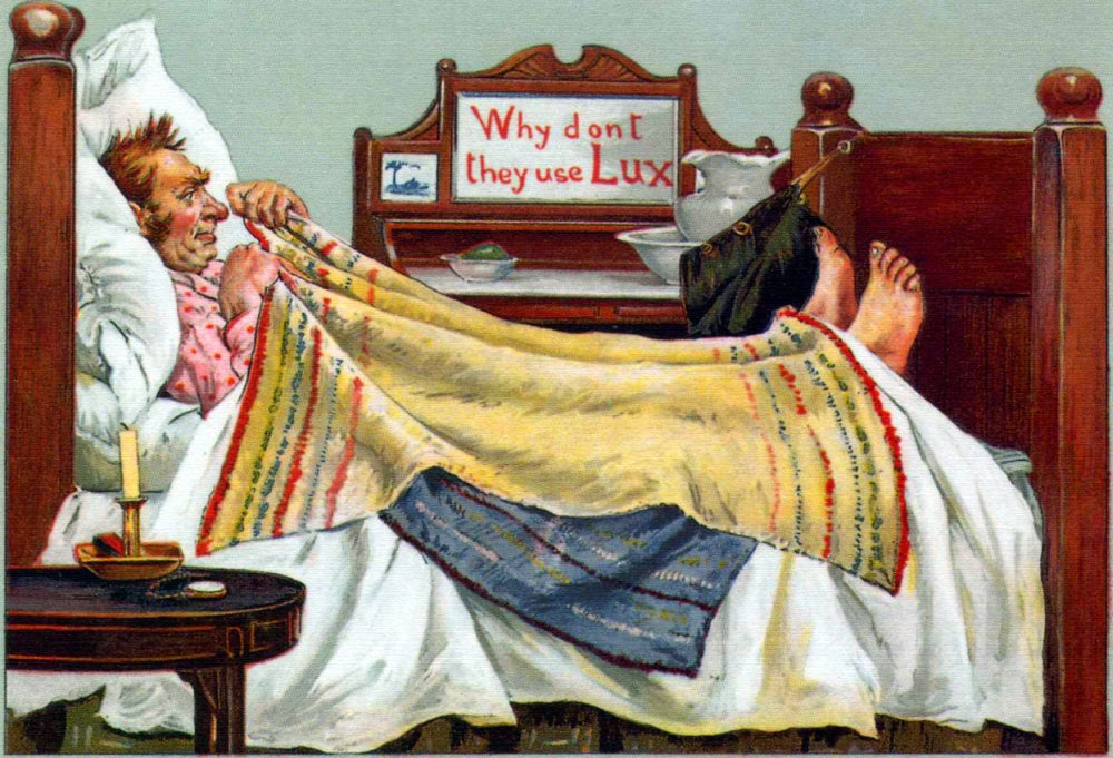 Man in Bed with Candle Poster Print by Lux