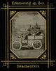 Drachenfels Castle poster print featuring two sailors in an antique car