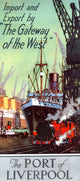 The Port of Liverpool advertising brochure poster print from c1925.