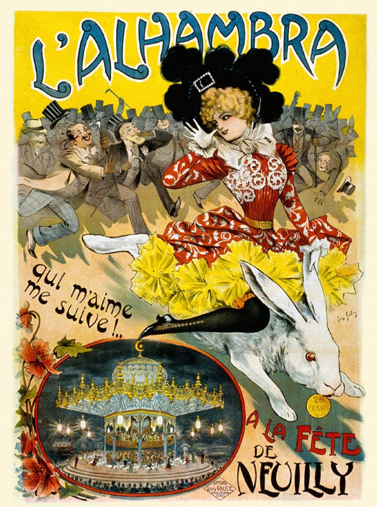 Dancing at the Alhambra Carousel Poster Print showcasing vibrant colors and dynamic composition.