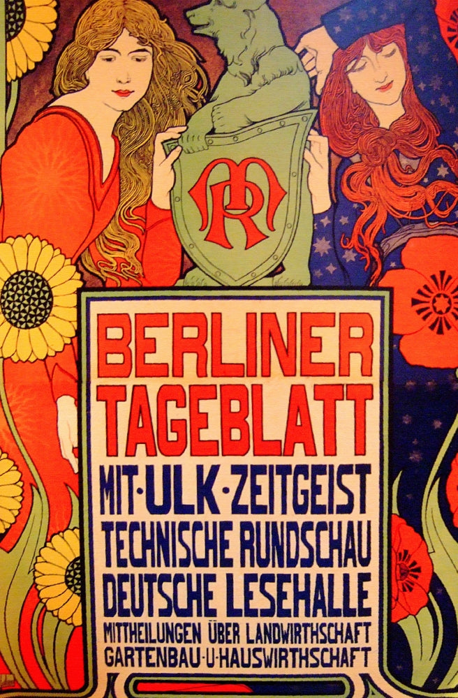 Berlin Daily Newspaper Poster Print showcasing historical significance.