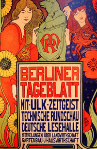 Berlin Daily Newspaper Poster Print showcasing historical significance.