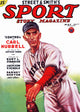 1934 Sport Story Magazine Carl Hubbell Poster Print showcasing baseball history.