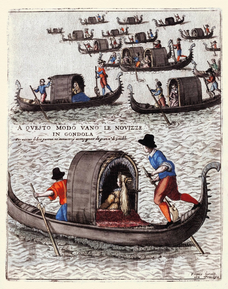 Dress of Venetian Men and Ladies Poster Print by Franco Giacomo