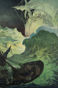 The Ultimate Consumer political cartoon print by Udo J. Keppler, featuring the Republican Machine ship and Theodore Roosevelt.
