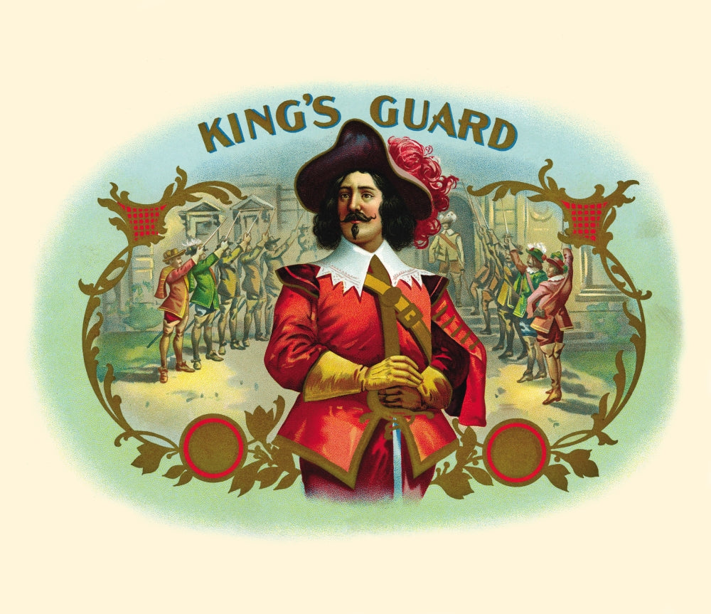 Musketeers of the Guard vintage tobacco label art print