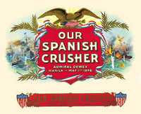 Admiral Dewey Manila Poster Print - Spanish Crusher Label Art