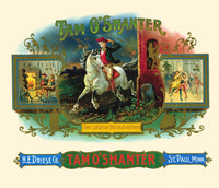 Tam o' Shanter poster print featuring Robert Burns' narrative poem.