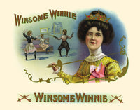 Winsome Winnie, or Trial and Temptation poster print featuring a young woman with a fencing foil