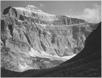 Close-up view of Glacier National Park from Going-to-the-Sun Chalet poster print by Ansel Adams.