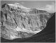 Close-up view of Glacier National Park from Going-to-the-Sun Chalet poster print by Ansel Adams.
