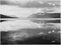 McDonald Lake Glacier National Park Poster Print by Ansel Adams