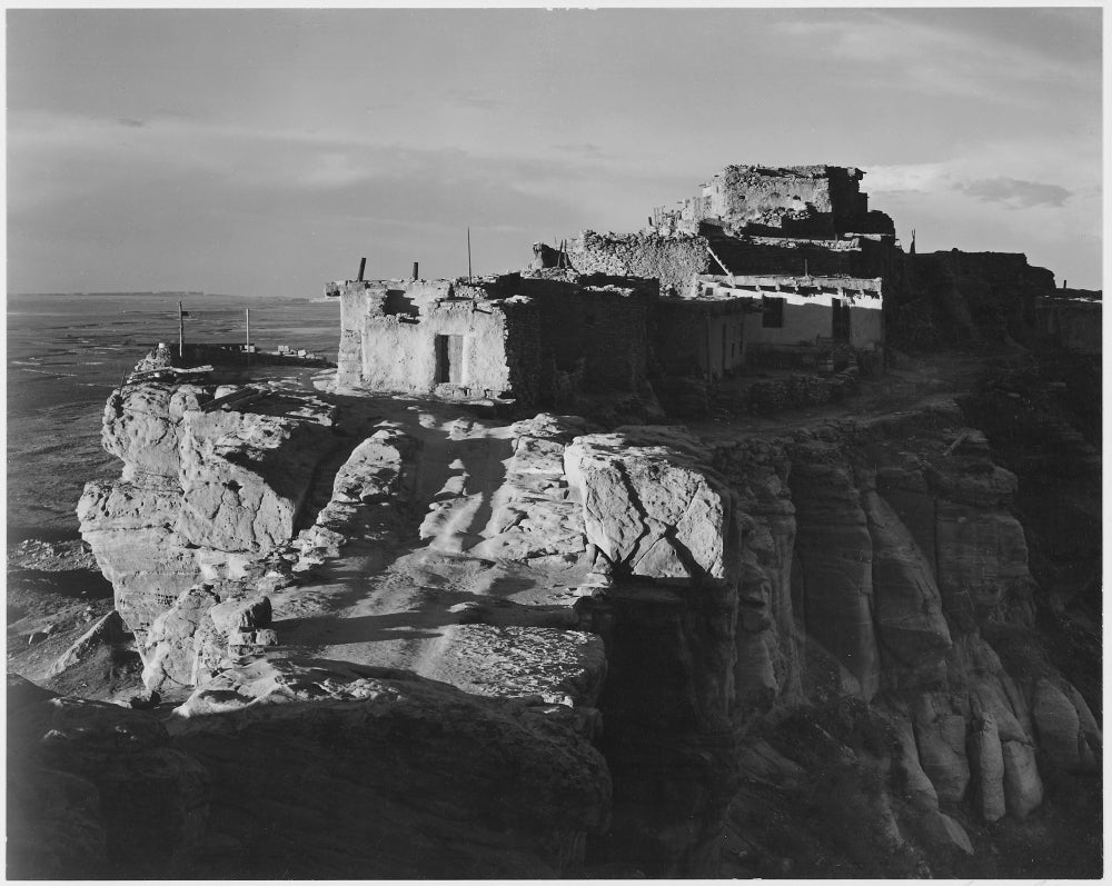 Walpi Arizona 1941 Poster Print by Ansel Adams showcasing stunning landscape.
