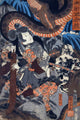 Honcho Musha Kagami Jiraiya Loading His Gun Poster Print featuring a warrior with a toad.