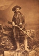 Buffalo Bill Cody Cabinet Card Poster Print from the early 1880s featuring mountain man attire.