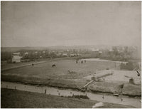Historic photograph print of Sheridan, Wyoming from the 1880s, showcasing the North side of town.