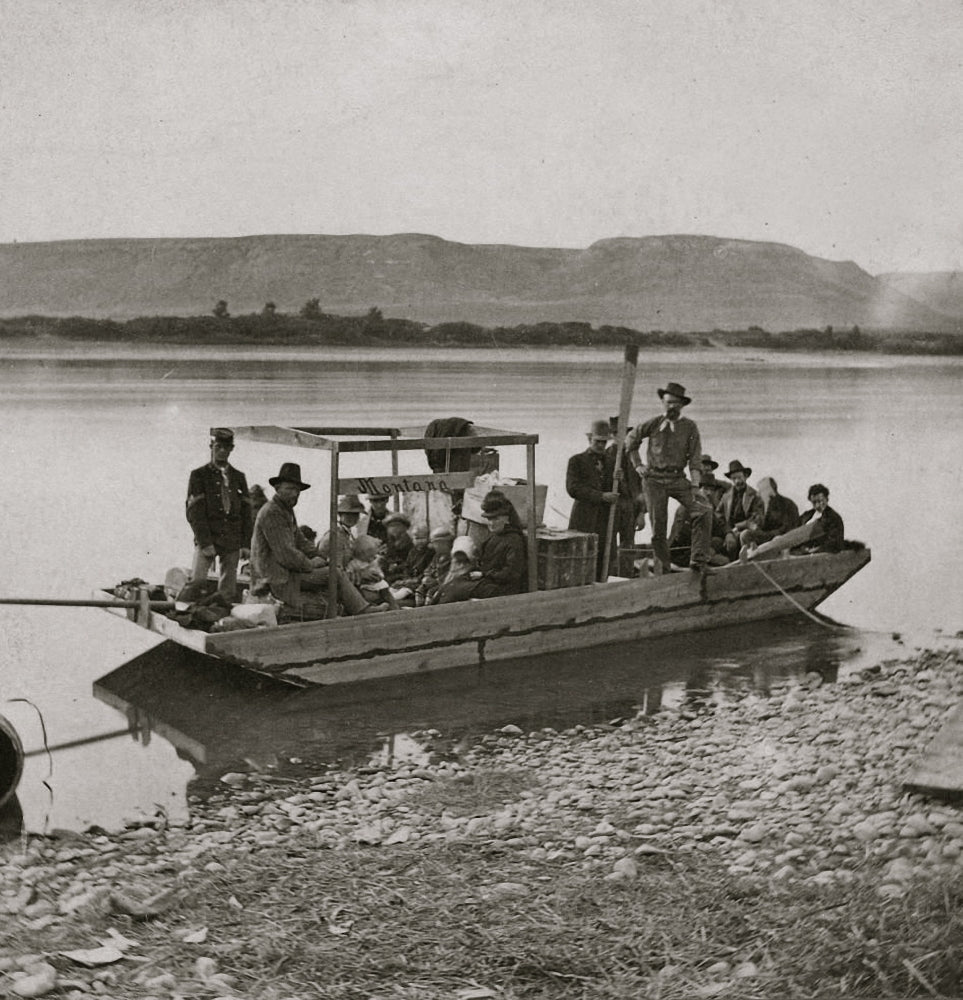Missouri River Transportation History Poster Print from the 1870s