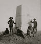 Custer Monument with Curley historical stereo view poster print by F. Jay Haynes