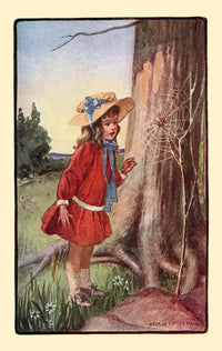 So Up I Jump and Catch a Fly Art Print by George Reiter Brill, whimsical children's illustration