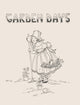 Poster print of a little girl gathering flowers from her garden by Eugenie Richards.