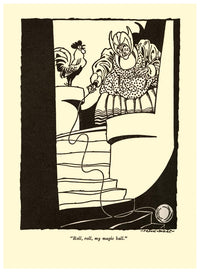 Illustration from 'The Gypsy Story Teller' by Frank Dobias, colorful art print.