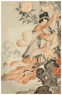 Tales of a Chinese Grandmother illustration poster print for children's rooms.