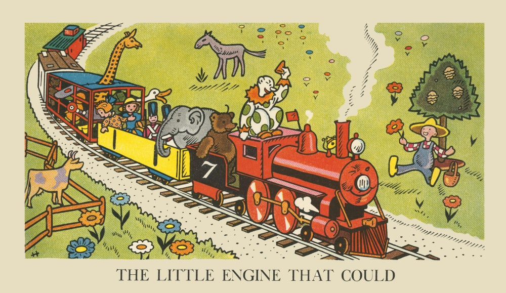 Little Train Engine Poster Print from Stories That Never Grow Old by Hauman