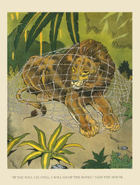 If You Will Lie Still illustration from Stories that Never Grow Old by Hauman