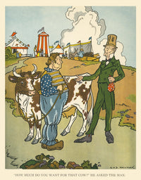 How Much Do You Want for That Cow? Illustration by Hauman from Stories That Never Grow Old.