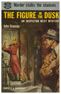 The Figure in the Dusk paperback cover poster print featuring an inspector West mystery.
