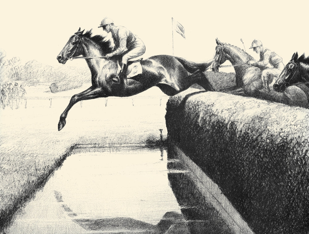 Black, Bay, and Chestnut Horse Profiles Poster Print by C.W. Anderson