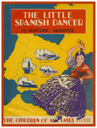 The Little Spanish Dancer poster print from The Children of All Lands Stories by Madeline Brandeis.