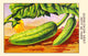 Little Green Cornichon Poster Print showcasing vibrant colors and playful design.