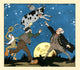Airborne Cow Jumping Over the Moon Poster Print by Maud & Miska Petersham