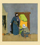 A Traveller Converses with an Old Woman Poster Print by Maud & Miska Petersham