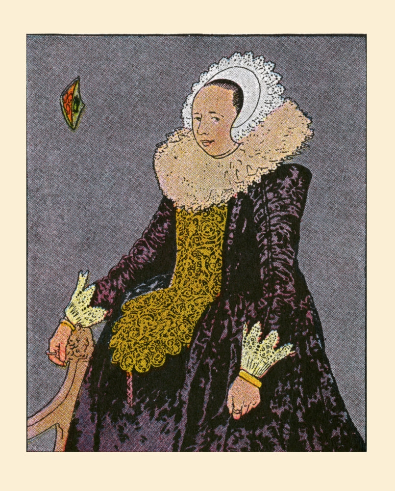 Illustrated Portrait of a Lady art print by Maud & Miska Petersham