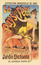 Enchanted Garden Dancer poster print by Jules Chéret featuring a dancer amidst fireworks.