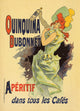 Elegant Woman Holding a Bottle of Fancy Liquor at the Café Poster Print by Jules Chéret
