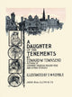 Cityscape and portraits poster print by Geo. R. Halm showing urban scenery and four individual portraits.
