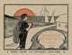 A Man Carries a Net and an Oar Poster Print showcasing adventure and exploration.
