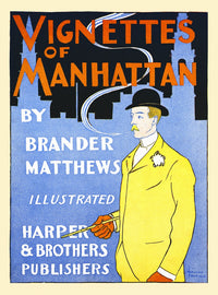 A Man Smokes a Cigarette Poster Print by Edward Penfield