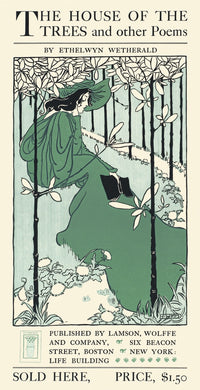 A Woman Pauses While Reading on the Grass Poster Print by Ethel Reed